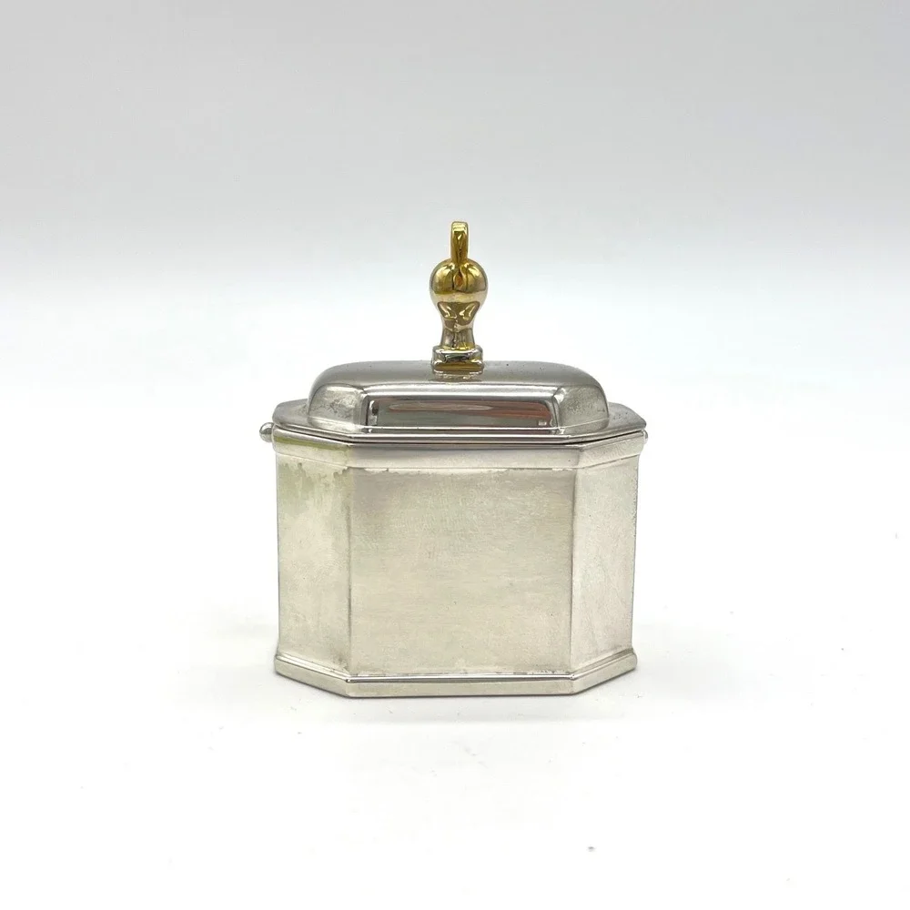 Lenox‎ Kirk Stieff Williamsburg Mini Heart Box Ornament Silverplated 6184451